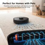Shark AV2501S AI Ultra Robot Vacuum, with Matrix Clean, Home Mapping, 30-Day Capacity HEPA Bagless Self Empty Base, Perfect for Pet Hair, Wifi, Dark Grey - Image 4