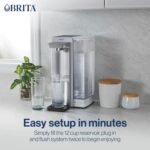 Brita Hub Instant Powerful Countertop Water Filter System, Reduces 70+ Contaminants, 12 Cup Water Reservoir, Includes 6 Month Carbon Block Filter, White, 87340 - Image 4