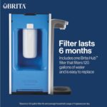 Brita Hub Instant Powerful Countertop Water Filter System, Reduces 70+ Contaminants, 12 Cup Water Reservoir, Includes 6 Month Carbon Block Filter, White, 87340 - Image 5