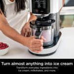 Ninja CREAMi Ice Cream Maker, 5 One-Touch Programs, Includes (2) 16oz Pints with Lids, Transform Frozen Bases to Ice Cream, Sorbets, Milkshakes, Vegan, Dairy-Free Options, NC300 White (Renewed) - Image 3