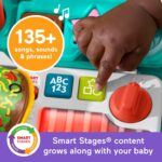 Fisher-Price Baby Push Toy 4-in-1 Snack Cart Walker Learning Activity, 14 Pieces for Pretend Play Infants Ages 6+ Months, Multilanguage Version - Image 3