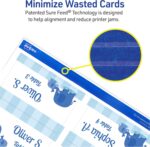 Avery Printable Tent Cards with Sure Feed Technology, 2" x 3.5", Matte White, 2-Pack, Total of 320 Blank Place Cards for Laser or Inkjet Printers (5812) - Image 3