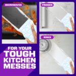 Mr. Clean Magic Eraser Sponge, All Purpose Cleaner, Cleaning Scrubber, Wall, Kitchen, Bathroom, Shower Cleaner, Melamine Sponge, Cleaning Pads, Variety Pack, 5 Extra Durable, & 3 Grease Magic Erasers - Image 6