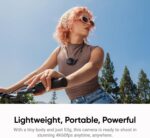 Insta360 GO Ultra - Small 4K Vlogging Camera, Hands-Free, POV Cam, 1/1.28" Sensor, 53g Lightweight, 156° FOV, 200 Min Battery Life, Magnetic Wearable Action Camera for Sports, Vlog，Midnight Black - Image 3