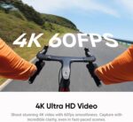 Insta360 GO Ultra - Small 4K Vlogging Camera, Hands-Free, POV Cam, 1/1.28" Sensor, 53g Lightweight, 156° FOV, 200 Min Battery Life, Magnetic Wearable Action Camera for Sports, Vlog，Midnight Black - Image 4