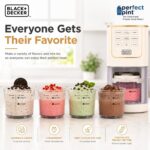 BLACK+DECKER Ice Cream Maker for Families & Kids – Make Protein, Keto & Dairy-Free Ice Cream, Gelato & Milkshakes at Home – Easy Creamy Pint Machine with Mix-Ins - Image 5