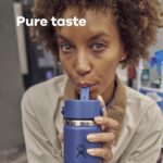 Hydro Flask Water Bottle - Insulated Stainless Steel - Wide Straw Lid, Non Spill, Leakproof in 64 Oz Tonal Black - Image 5