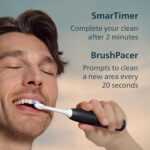 Philips Sonicare 6700 Series Electric Toothbrush - Next-Generation Sonicare Technology, Pressure Sensor, 9 Brushing Settings, SmarTimer, BrushPacer, 21-Day Runtime, Travel Case, Black, HX7411/06 - Image 4