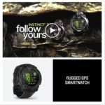 Garmin Instinct® 3 45mm, AMOLED Display, Rugged Outdoor GPS Smartwatch, Metal-Reinforced Bezel, Built-in Flashlight, Up to 18 Days of Battery Life, Black - Image 4