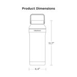 Baby Brezza All Day Portable Breastmilk Cooler, Large 20z Capacity, Insulated Travel Bottle Includes 2 Ice Packs + 2 Bottles, Black - Image 5