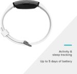 Fitbit Inspire HR Heart Rate and Fitness Tracker With S and L Bands, White, One Size, 1 Count - Image 3