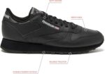 Reebok Classic Leather Sneakers for Men, Casual Tennis Mens Shoes - Image 2