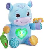 VTech Baby Hug-a-Hippo Musical Plush Toy with Lights and Textures, Blue - Image 4