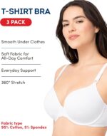 Fruit of the Loom Women's Smooth Cotton T-Shirt Bra - Ultra-Soft, Flexible, and Invisible Under Tees - Image 3