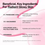 Anua Niacinamide 10 + TXA 4 Serum, Dark Spot Care, Hyaluronic Acid, Tranexamic Acid, Lightweight & Hydrating All-in-One Daily Facial Serum for Glass Skin, Korean Skincare, 1.01 fl.oz - Image 4