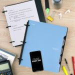 Five Star Flex Refillable Notebook + Study App, College Ruled Paper and 1 Inch TechLock Ring Binder with Pockets, Tabs and Dividers, 200 Sheet Capacity, Pacific Blue (293280AD2) - Image 4