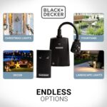 BLACK+DECKER Wireless Outdoor Outlet, 2-Pack of Remote Controls and Grounded Outlets, Weather-Resistant Remote Light Switches - Image 3