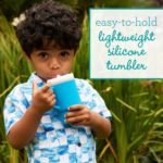 Infantino My 1st Tumbler 9 Oz Silicone Sippy Cup, Ocean - Image 2