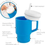 Infantino My 1st Tumbler 9 Oz Silicone Sippy Cup, Ocean - Image 4