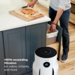 Shark Air Purifier for Home with NeverChange(5-Year) HEPA Air Filter, 1400 sq. ft. for Powerful Multi-Room Purification, Filters Smoke, Captures 99.98% of Particles & Dust, HP302, White - Image 4