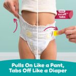 Pampers Diapers - Swaddlers 360° - Size 5, 116 Count, up to 100% Leakproof Comfy Dry Fit, Designed for Easy Changes, Pull On Baby Diaper (Packaging May Vary) - Image 6