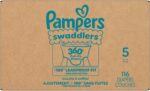 Pampers Diapers - Swaddlers 360° - Size 5, 116 Count, up to 100% Leakproof Comfy Dry Fit, Designed for Easy Changes, Pull On Baby Diaper (Packaging May Vary) - Image 10