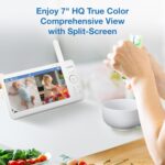 VTech Baby Monitor No WiFi, 2 Cameras, 7" IPS Split Screen, 5000mAh 12Hr Battery, 360° PTZ, 4X Zoom, Night Vision | Advanced HQ Max Twin - Image 3