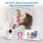VTech Baby Monitor No WiFi, 2 Cameras, 7" IPS Split Screen, 5000mAh 12Hr Battery, 360° PTZ, 4X Zoom, Night Vision | Advanced HQ Max Twin - Image 5