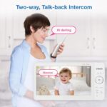 VTech Baby Monitor No WiFi, 2 Cameras, 7" IPS Split Screen, 5000mAh 12Hr Battery, 360° PTZ, 4X Zoom, Night Vision | Advanced HQ Max Twin - Image 8
