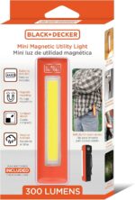BLACK+DECKER LED Work Light, 300 Lumens AA Battery-Powered Utility Light, 3 Brightness Levels & SOS Mode, 2 Magnet Mounts, Pocket Clip, Compact Lightweight & Portable, Weather Resistant, 10 Hour Power - Image 8