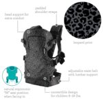 Infantino Flip 4-in-1 Baby Carrier Convertible Ergonomic, Black Leopard - Image 5