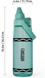 CamelBak Crayola Chug Water Bottle for Everyday Hydration, Tritan Renew Design with Chug Lid, 25oz, Aquamarine - Image 3