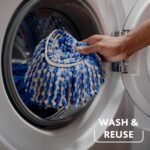 O-Cedar EasyWring RinseClean Spin Mop Microfiber Refill, 1-Pack, Blue - Image 4