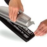Swingline 3 Hole Punch, 20 Sheet Capacity Three Hole Puncher 3 Ring, Adjustable 2-7 Hole Paper Punch, LightTouch Low Effort, Black & Silver (74030) - Image 4