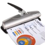 Swingline 3 Hole Punch, 20 Sheet Capacity Three Hole Puncher 3 Ring, Adjustable 2-7 Hole Paper Punch, LightTouch Low Effort, Black & Silver (74030) - Image 6