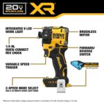 DEWALT 20V MAX 1/4 Inch Hydraulic Impact Driver (DCF870B) | Quiet, Brushless Cordless, XR Extreme Runtime, LED Halo Ring, Battery Not Included - Image 3
