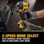DEWALT 20V MAX 1/4 Inch Hydraulic Impact Driver (DCF870B) | Quiet, Brushless Cordless, XR Extreme Runtime, LED Halo Ring, Battery Not Included - Image 4