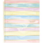 Five Star Spiral Notebook + Study App, 1 Subject, Wide Ruled, 8" x 10-1/2", 80 Sheets, Fights Ink Bleed, Water Resistant Cover, Pastel Stripes (930209F-ECM) - Image 8