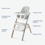 Graco EveryStep 6 in 1 High Chair, Babies and Toddlers Portable Slim High Chair with 6 Growing Stages from Infant to Toddler Seating, Convenient for Dining Time, Featured Design in Misty - Image 4