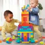 MEGA BLOKS Bigger Building Bag Building Set with 150 Big and Colorful Building Blocks, and 1 Storage Bag, Toy Gift Set for Ages 1 and up - Image 3