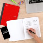 Five Star Composition Book + Study App, 4 Pack, College Ruled Paper, 7-1/2" x 9-3/4", 80 Sheets, Forest Green, Pacific Blue, Fire Red and Black (850065B-ECM) - Image 4