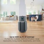 Shark Air Purifier for Home, NeverChange Max, 1,300 sq. ft. for Large Room, Kitchen, Home Office, HEPA-Exceeding Filter, Captures Pollutants, Pet Dander, Dust, Odor, Smoke, and More, HP301, Grey - Image 4