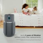 Shark Air Purifier for Home, NeverChange Max, 1,300 sq. ft. for Large Room, Kitchen, Home Office, HEPA-Exceeding Filter, Captures Pollutants, Pet Dander, Dust, Odor, Smoke, and More, HP301, Grey - Image 5
