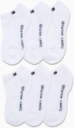 Tommy Hilfiger Kids Athletic Socks - 6 Pack Breathable No Show Low Cut Ankle Socks for Boys and Girls (Sizes: S-L) - Image 4
