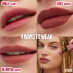MAYBELLINE Super Stay Teddy Lip Tint, Long Lasting Matte Lipstick For Up To 12HR Wear, Skinnydip, 1 Count - Image 4