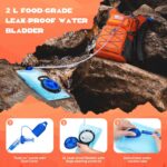 Maelstrom Lightweight Hydration Hiking Backpack with 2L/3L Water Bladder | BPA-free, High Flow Bite, Insulated Compartment, Reflective Strip, Utility Pockets, Perfect for Running, Cycling, Marathon - Image 3