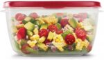Rubbermaid Easy Find Lids Food Storage Container, 14 Cup, Red 2 Pack - Image 3