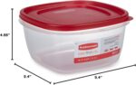 Rubbermaid Easy Find Lids Food Storage Container, 14 Cup, Red 2 Pack - Image 4