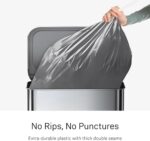 simplehuman Code L 40 Count, Genuine Custom Fit Liners, Drawstring Trash Bags in Dispenser Packs, 18 Liter / 4.7 Gallon - Image 5