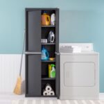 Sterilite 4 Shelf Cabinet, Lockable Utility Storage w/ Adjustable Shelves, Gray - Plastic Shelving Unit for Organizing Garage, Pantry, Basement, Laundry Room or Mudroom - Image 4